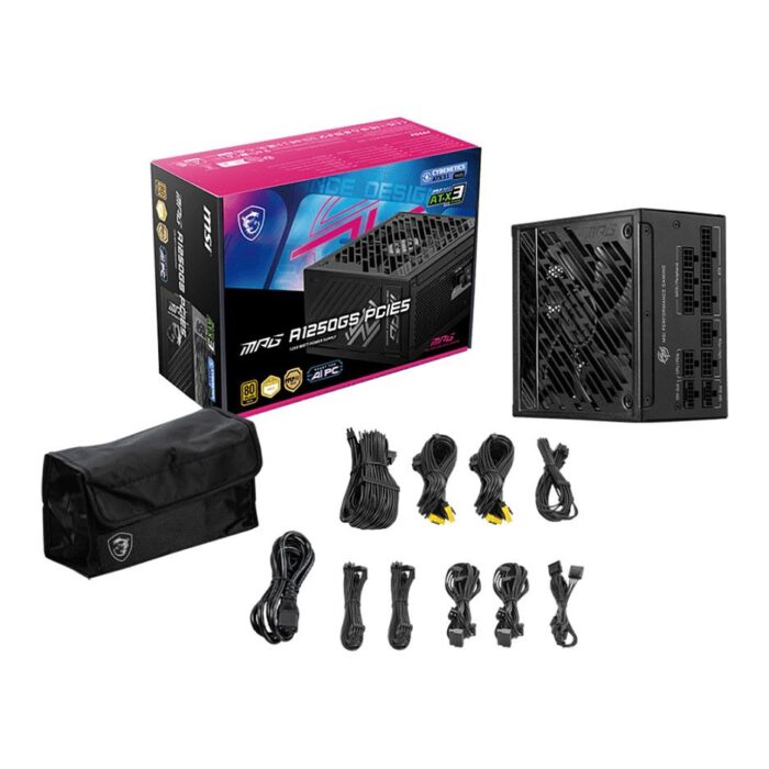 MSI MPG A1000GS 1000W voeding voor gaming pc