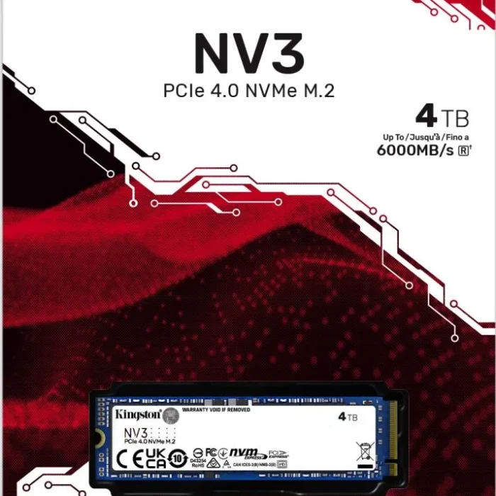 Kingston NV3 4TB M.2 NVMe SSD voor desktop en laptop